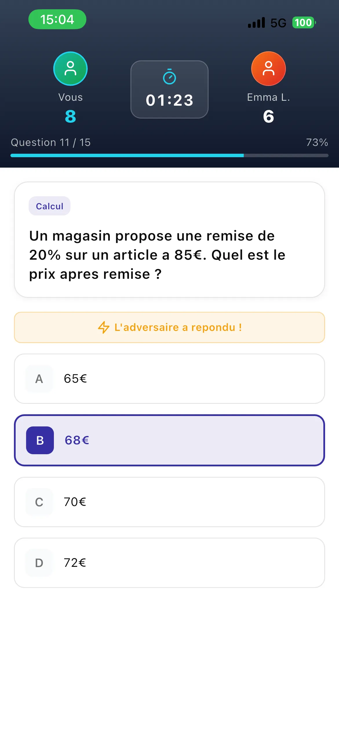 AST Blitz — duel en temps réel
