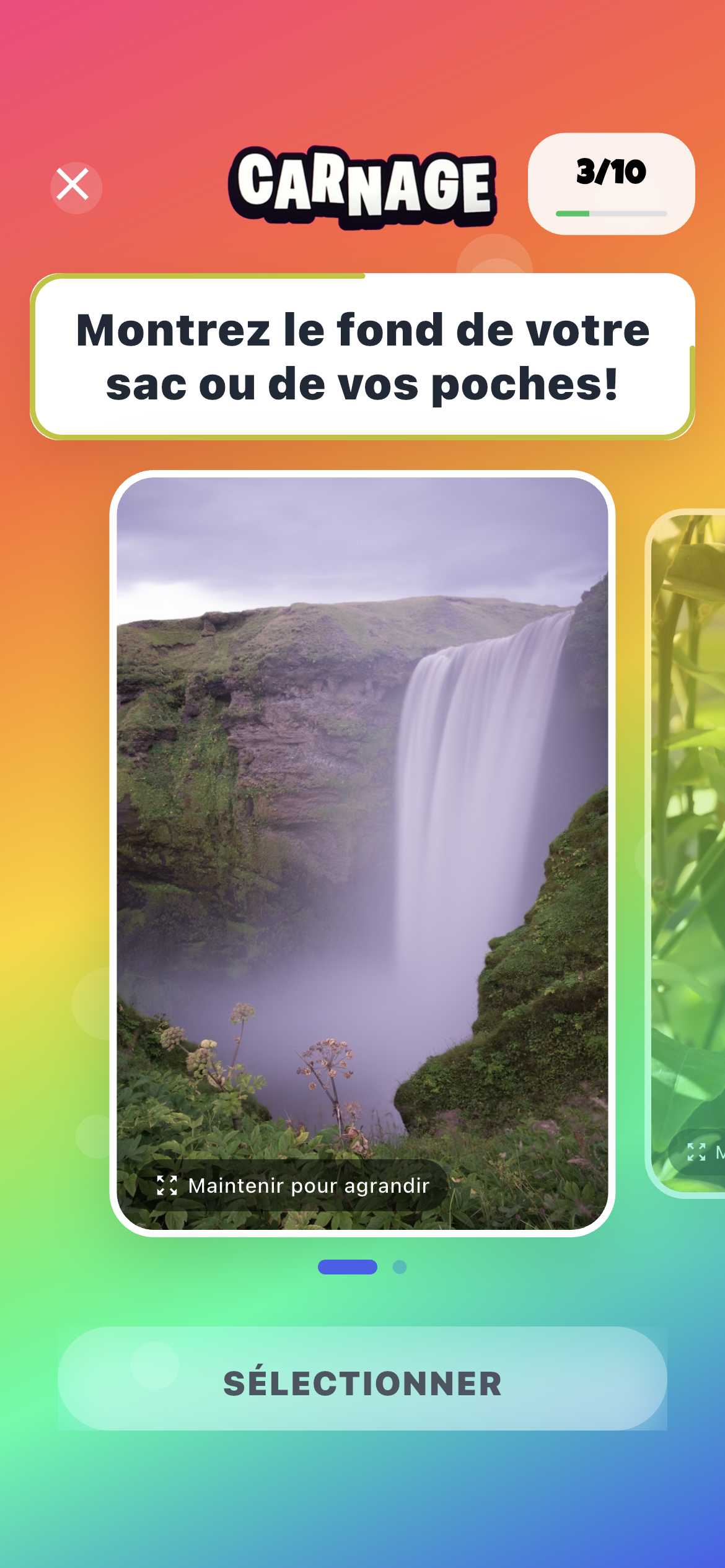 Carnage — défi photo