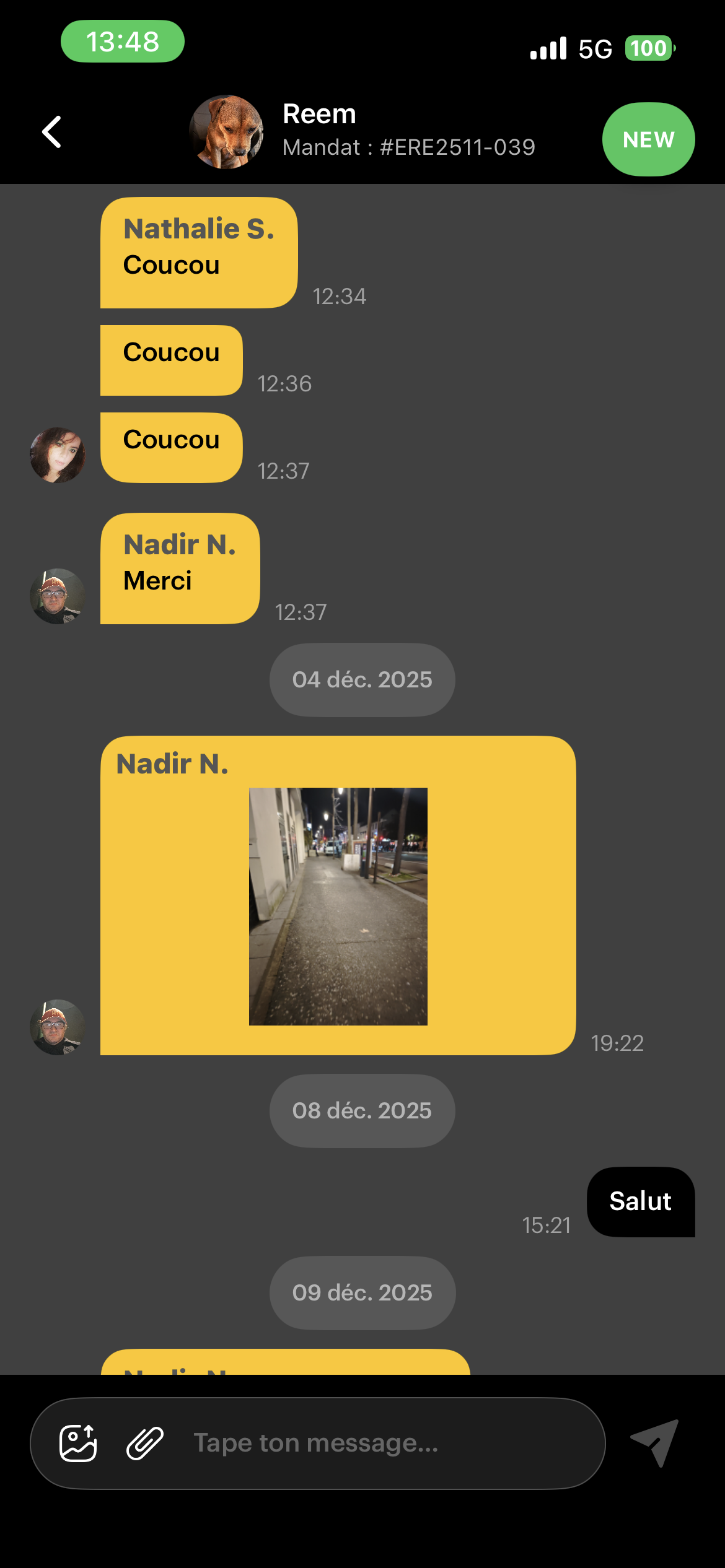 Chat Missing — après refonte